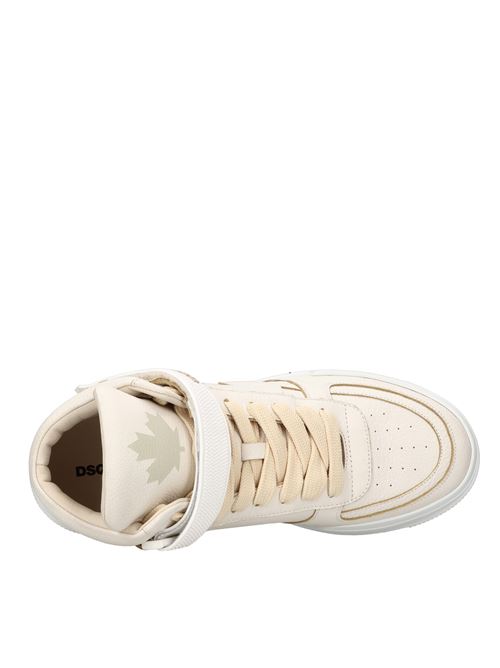 Sneakers alte in pelle DSQUARED2 | SNM0250 25102624 1062BEIGE